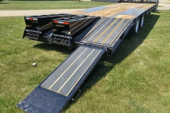 (9) Wood filled flip-over ramp