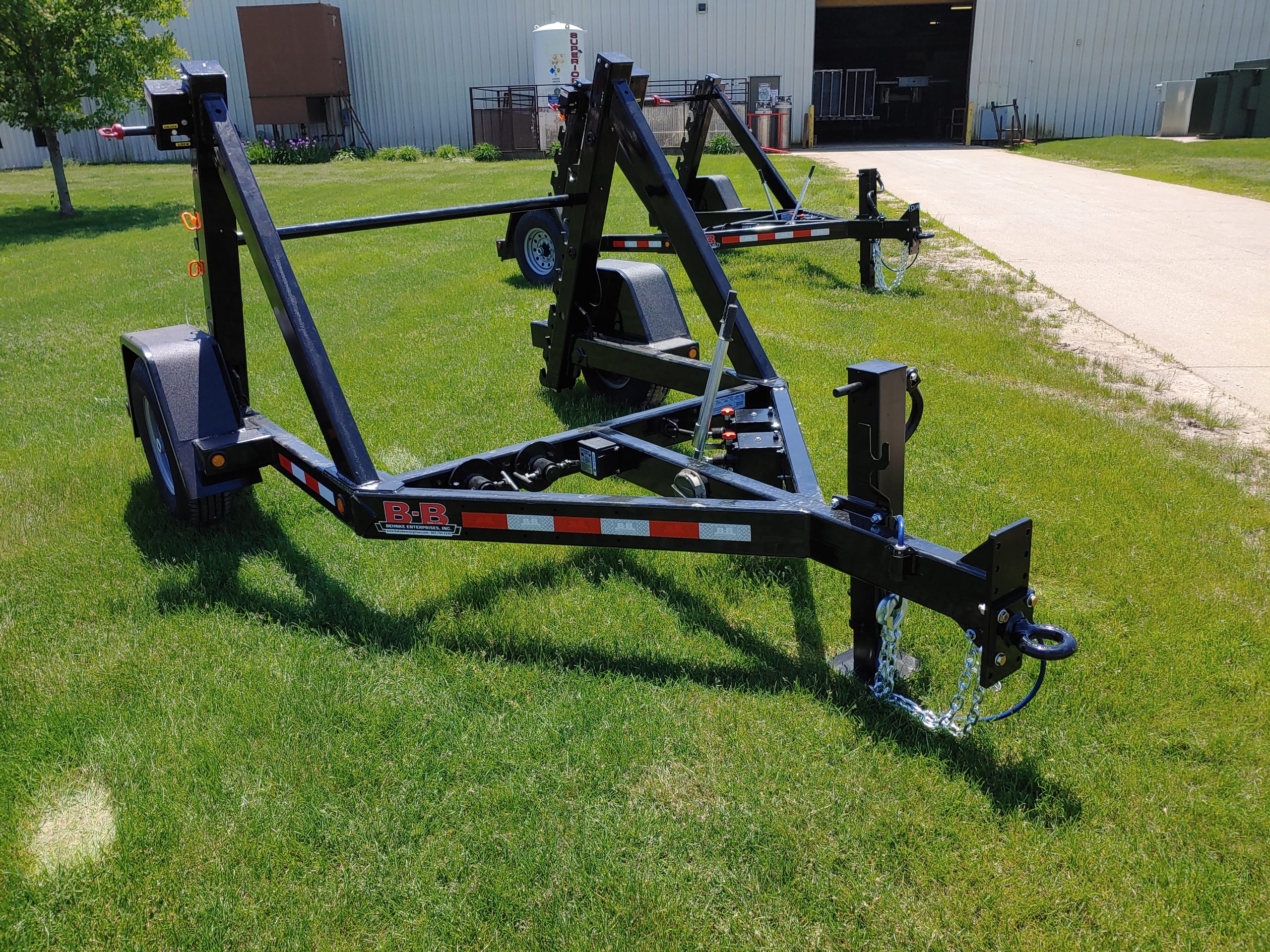 Single Axle Reel Trailers - Behnke Enterprises